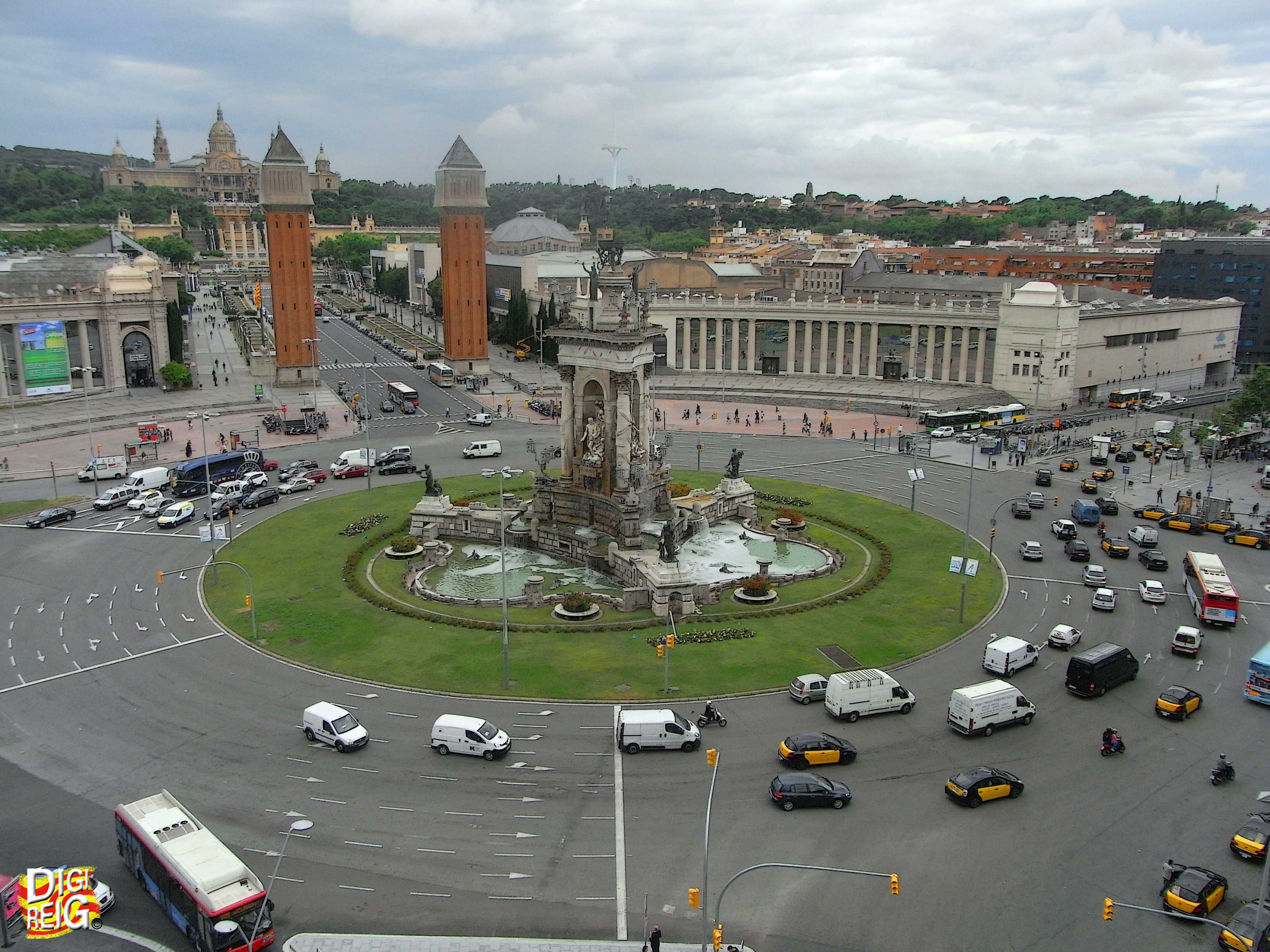 Foto: Plaza de España y Parque de Montjuic. - Barcelona (Cataluña), España