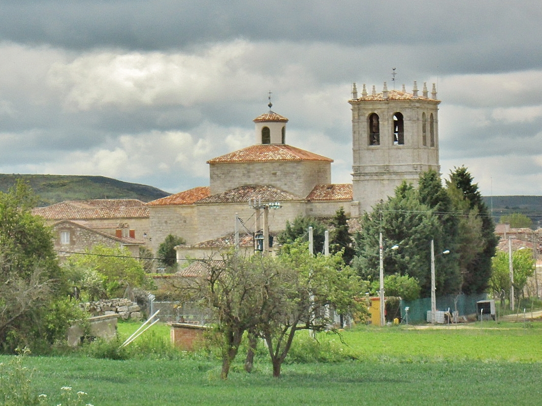 Foto: Vista del pueblo - Huermeces (Burgos), España