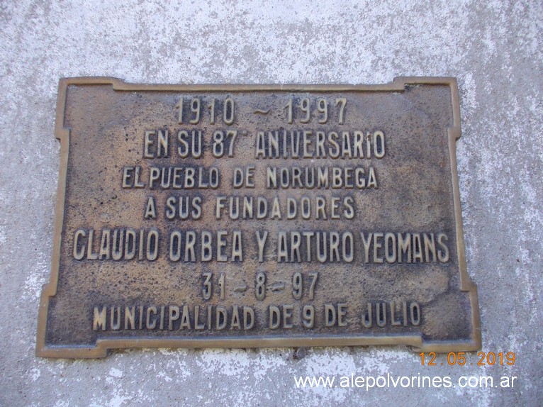 Foto: Estacion Norumbega FCGBA - Norumbega (Buenos Aires), Argentina