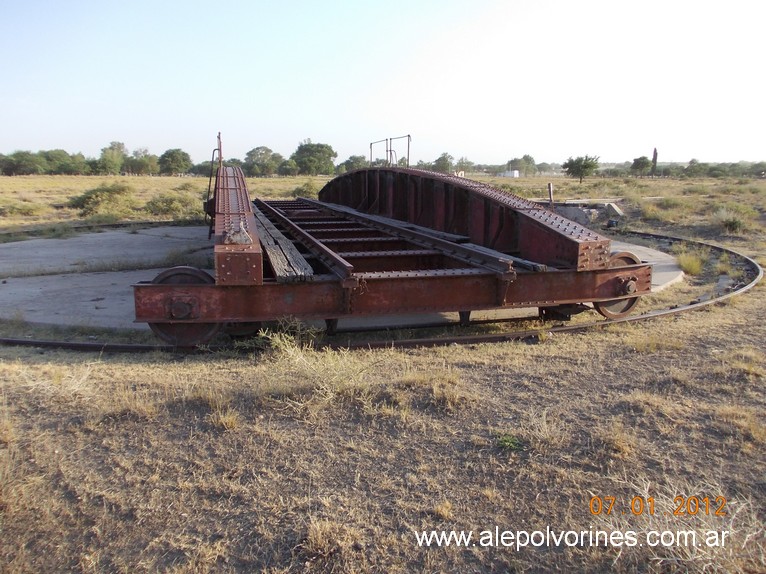 Foto: Estacion Telen - Mesa Giratoria - Telen (La Pampa), Argentina