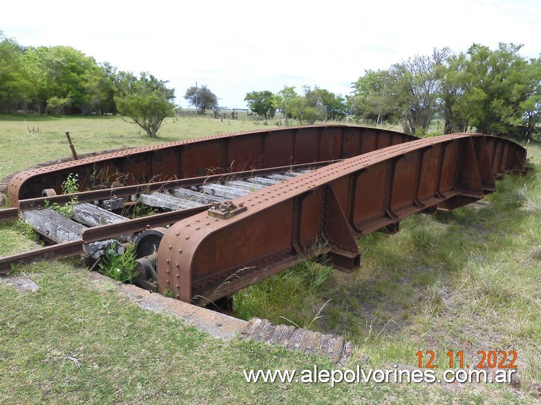 Foto: Estación Juancho - Mesa Giratoria - Juancho (Buenos Aires), Argentina