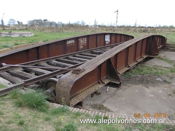 Foto: Estación Sierras Bayas - Mesa Giratoria - Guamini (Buenos Aires), Argentina