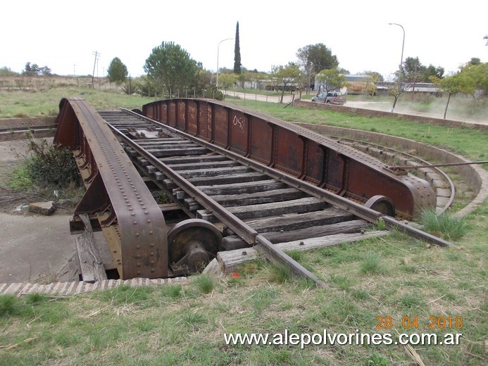 Foto: Estación Sierras Bayas - Mesa Giratoria - Guamini (Buenos Aires), Argentina