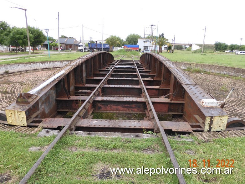 Foto: Estación Bolívar - Mesa Giratoria - San Carlos de Bolivar (Buenos Aires), Argentina