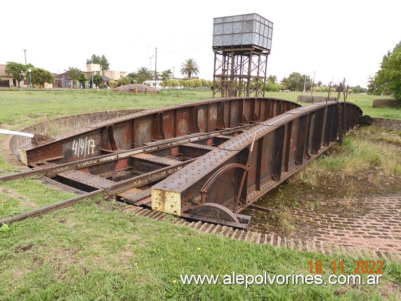 Foto: Estación Bolívar - Mesa Giratoria - San Carlos de Bolivar (Buenos Aires), Argentina