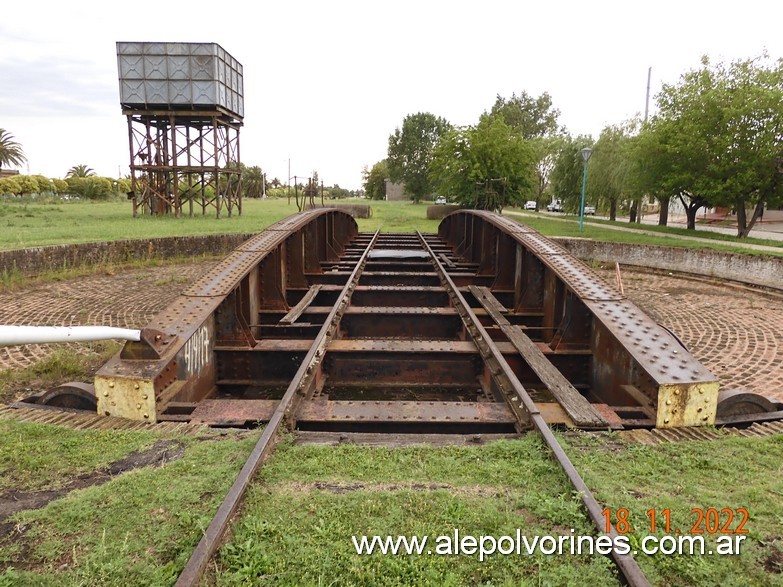 Foto: Estación Bolívar - Mesa Giratoria - San Carlos de Bolivar (Buenos Aires), Argentina