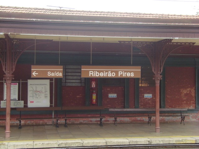 Foto: estación Ribeirão Pires - Ribeirão Pires (São Paulo), Brasil