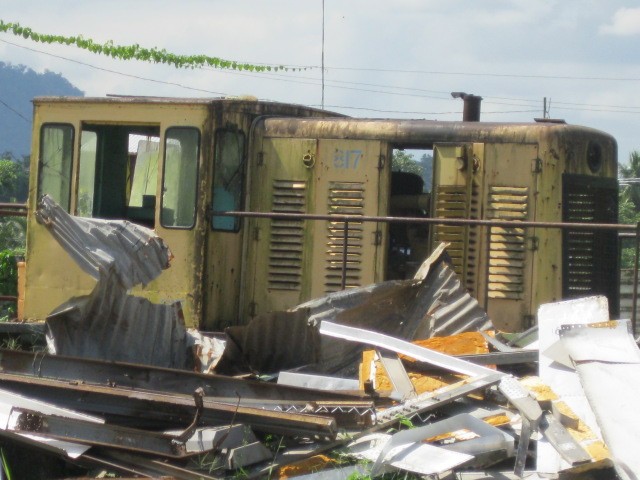 Foto: ferrocarril bananero Bocas Fruit Company, muerto - Almirante (Bocas del Toro), Panamá