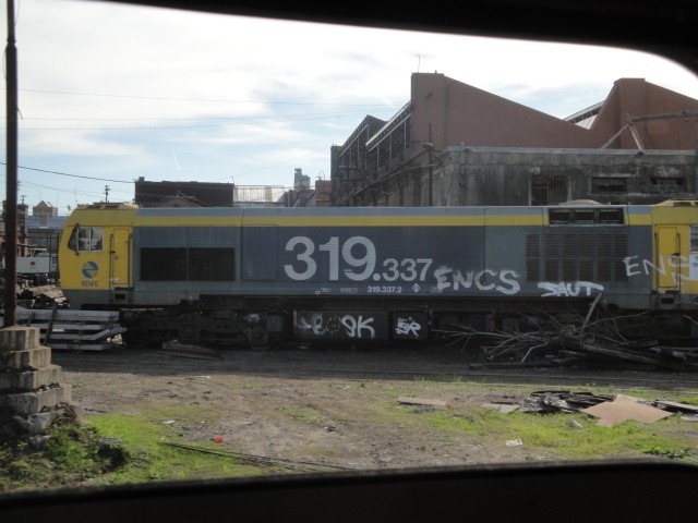 Foto: locomotora española de Massaccesi - Remedios de Escalada (Buenos Aires), Argentina