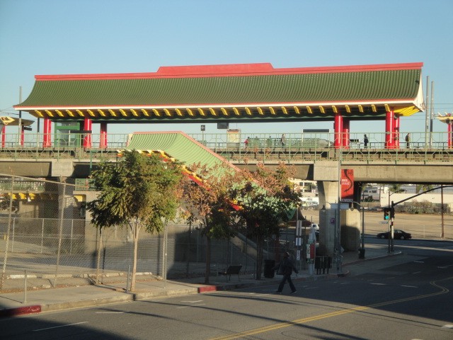 Foto: estación Chinatown, Línea Oro del Metro - Los Ángeles (California), Estados Unidos