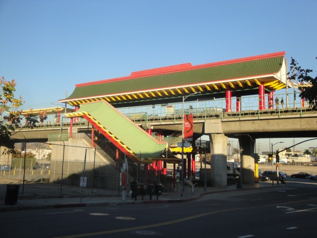 Foto: estación Chinatown, Línea Oro del Metro - Los Ángeles (California), Estados Unidos