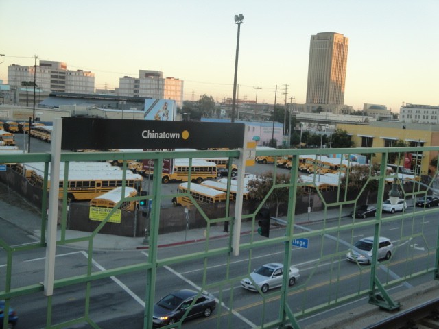 Foto: estación Chinatown, Línea Oro del Metro - Los Ángeles (California), Estados Unidos