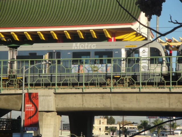 Foto: estación Chinatown, Línea Oro del Metro - Los Ángeles (California), Estados Unidos