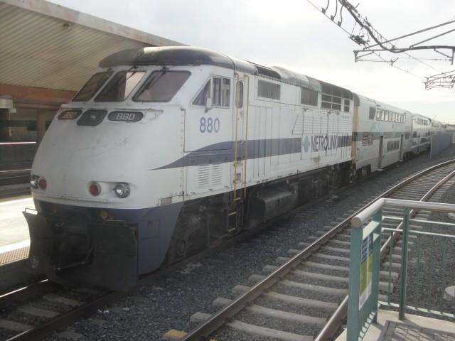 Foto: tren de Metrolink en Union Station - Los Ángeles (California), Estados Unidos