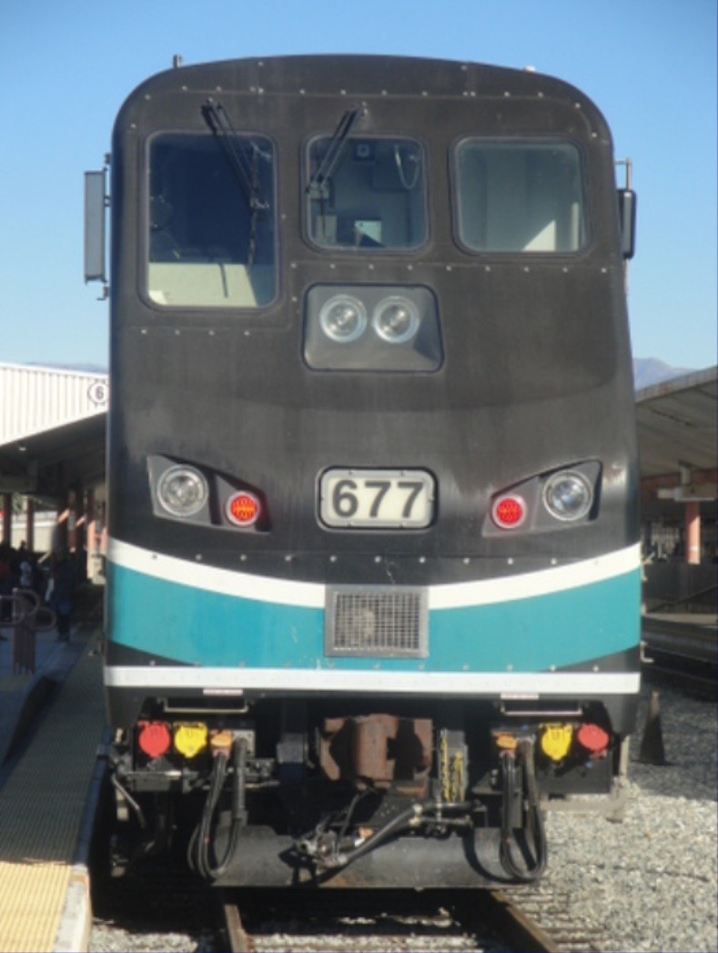 Foto: locomotora de Metrolink en Union Station - Los Ángeles (California), Estados Unidos