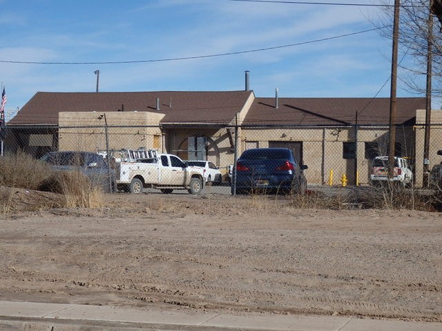 Foto: estación original del FC AT&SF, ahora oficinas de BNSF - Belen (New Mexico), Estados Unidos