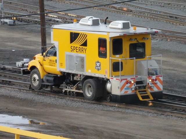 Foto: vehículo del vía del FC BNSF - Belen (New Mexico), Estados Unidos