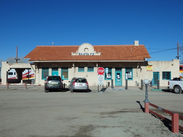 Foto: estación terminal del tren Rail Runner - Santa Fe (New Mexico), Estados Unidos