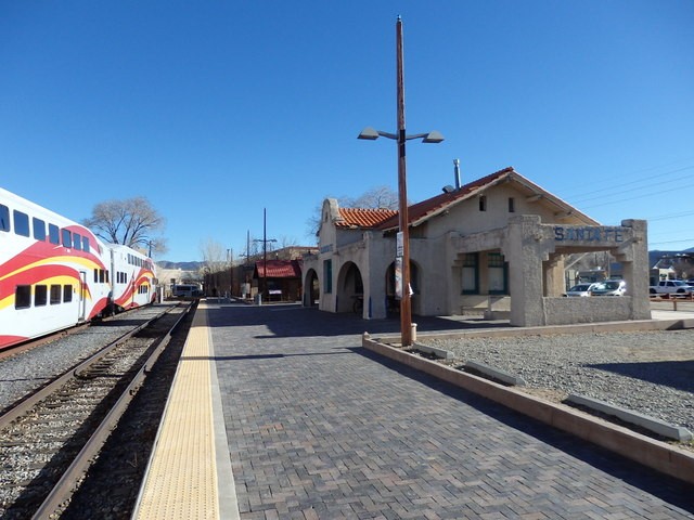 Foto: estación terminal del Rail Runner - Santa Fe (New Mexico), Estados Unidos