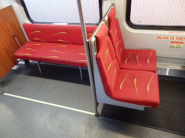 Foto: interior del tren Rail Runner - Santa Fe (New Mexico), Estados Unidos