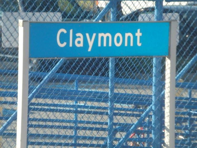 Foto: nomenclador de la estación - Claymont (Delaware), Estados Unidos