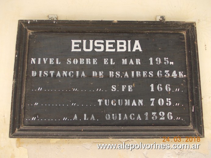 Foto: Estacion Eusebia - Eusebia (Santa Fe), Argentina