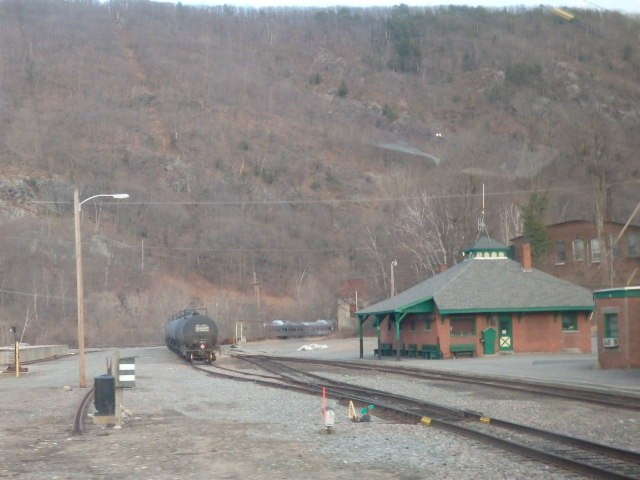 Foto: estación de un ex ferrocarril estacional - Bellows Falls (Vermont), Estados Unidos