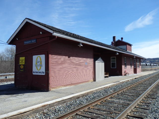 Foto: estación Montpelier-Barre, de Amtrak - Berlin (Vermont), Estados Unidos