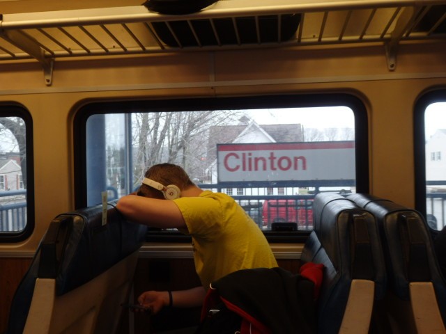 Foto: nomenclador de la estación - Clinton (Connecticut), Estados Unidos