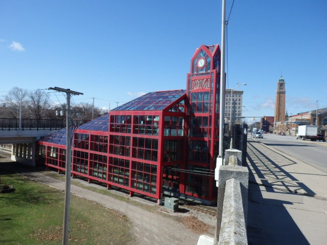 Foto: estación Ohio City del metrotranvía - Cleveland (Ohio), Estados Unidos