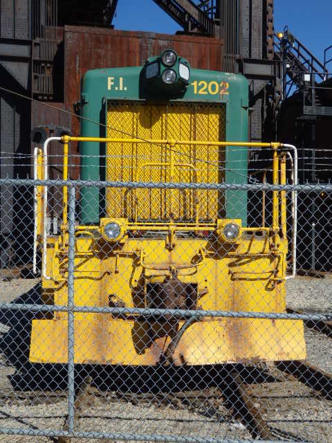 Foto: locomotora de un ferrocarril industrial - Cleveland (Ohio), Estados Unidos