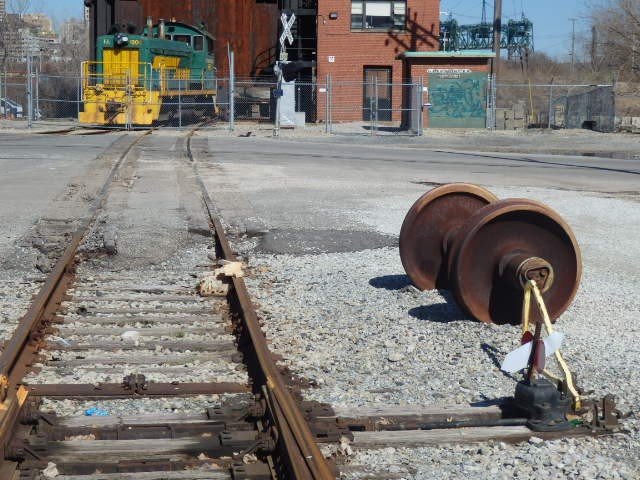 Foto: locomotora de un ferrocarril industrial - Cleveland (Ohio), Estados Unidos