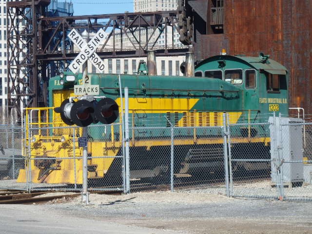 Foto: locomotora de un ferrocarril industrial - Cleveland (Ohio), Estados Unidos