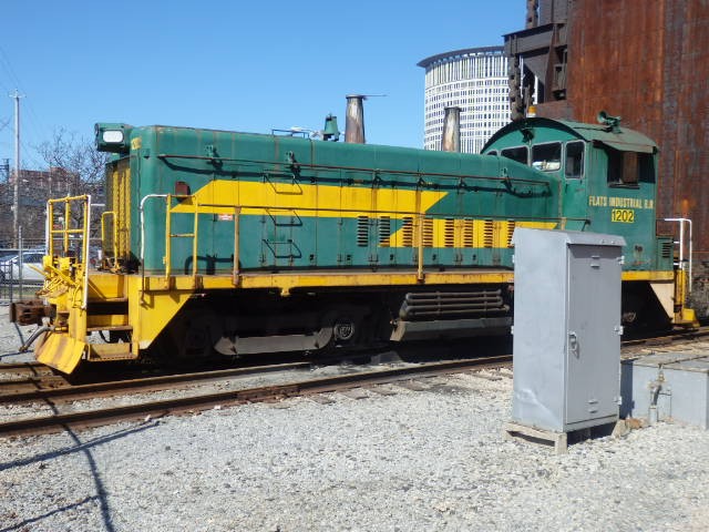 Foto: locomotora de un ferrocarril industrial - Cleveland (Ohio), Estados Unidos