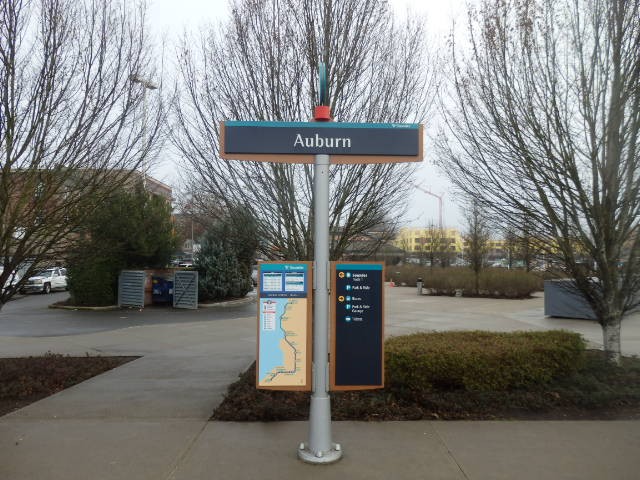 Foto: nomenclador de la estación - Auburn (Washington), Estados Unidos