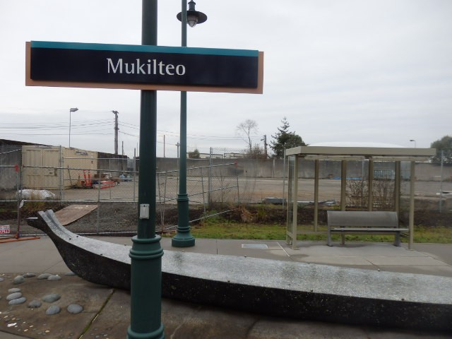 Foto: estación del Sounder - Mukilteo (Washington), Estados Unidos