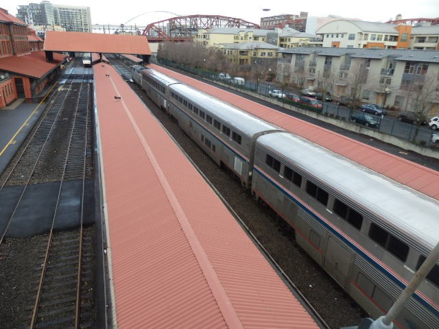 Foto: tren de Amtrak en estación Portland - Portland (Oregon), Estados Unidos