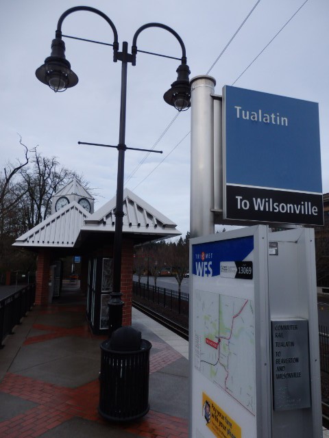 Foto: estación del WES - Tualatin (Oregon), Estados Unidos