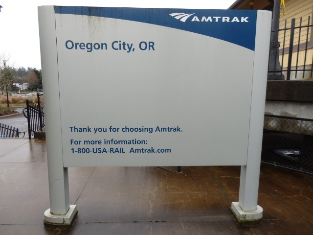 Foto: nomenclador de la estación - Oregon City (Oregon), Estados Unidos