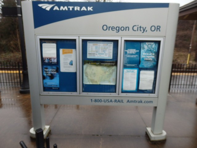 Foto: nomenclador de la estación - Oregon City (Oregon), Estados Unidos