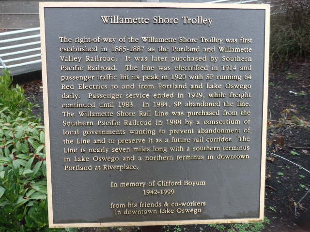 Foto: Willamette Shore Trolley (Tranvía de la Ribera del Willamette) - Lake Oswego (Oregon), Estados Unidos