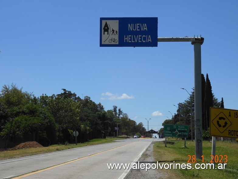 Foto: Nueva Helvecia ROU - Acceso - Colonia Suiza (Colonia), Uruguay