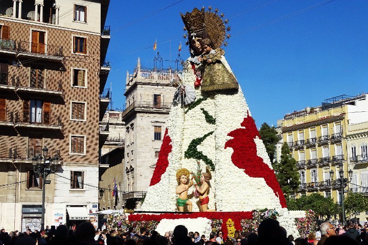 Foto: Manto de flores de la Virgen - Valencia (València), España