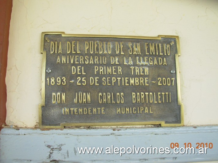 Foto: Estación San Emilio - San Emilio (Buenos Aires), Argentina