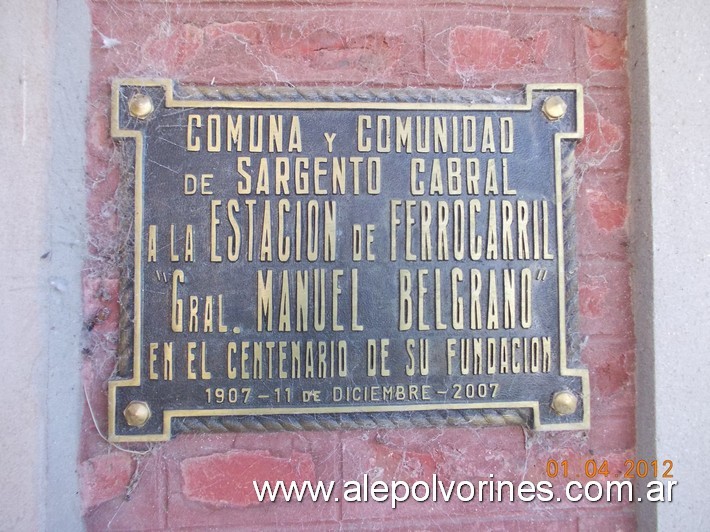 Foto: Estación Sargento Cabral CGBA - Sargento Cabral (Santa Fe), Argentina