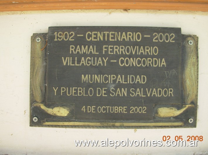 Foto: Estación San Salvador FCER - San Salvador (Entre Ríos), Argentina