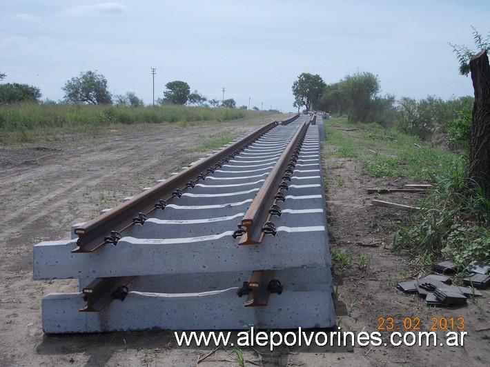 Foto: Estación Petronila - Renovación de vías - Petronila (Santa Fe), Argentina