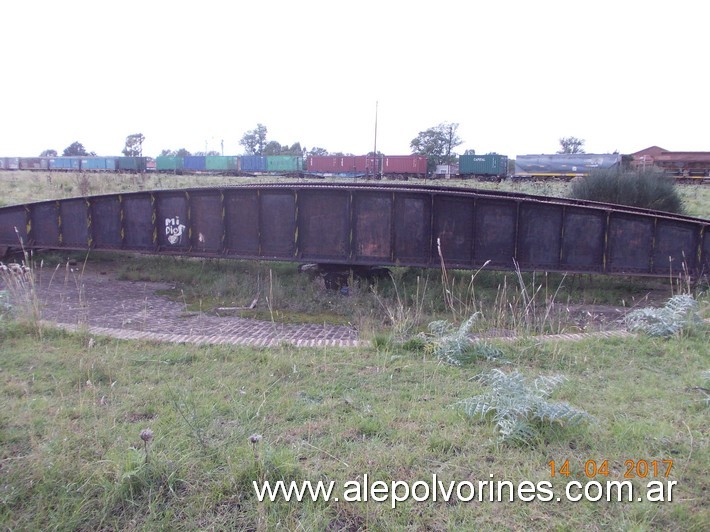 Foto: Estación Pringles FCS - Mesa Giratoria - Pringles (Buenos Aires), Argentina