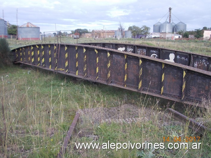 Foto: Estación Pringles FCS - Mesa Giratoria - Pringles (Buenos Aires), Argentina