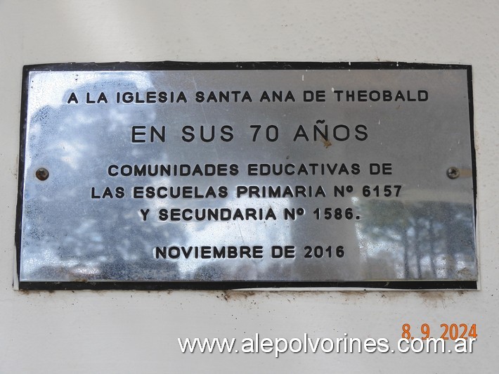 Foto: Theobald - Iglesia Santa Ana - Theobald (Santa Fe), Argentina